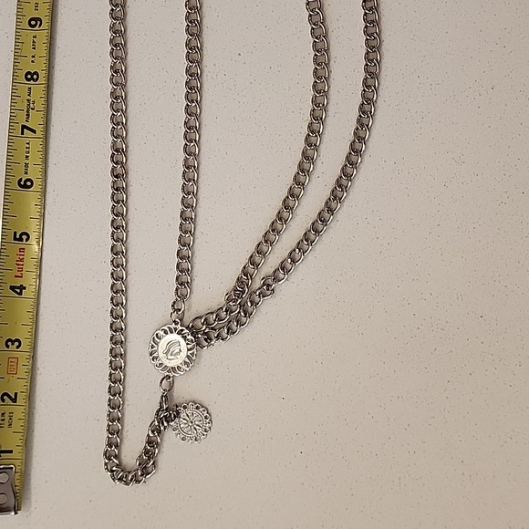 3/$25 Silver chain waist belt - Picture 3 of 5